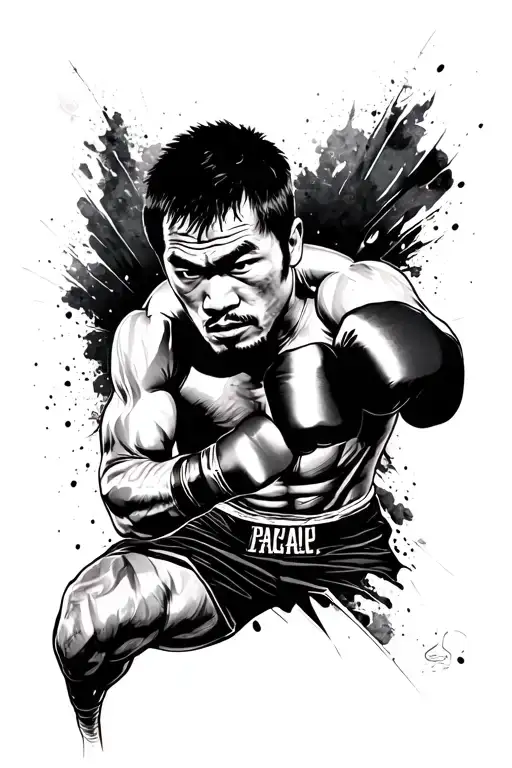 Manny Pacquiao Fighting Stance