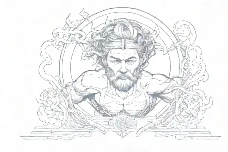 Atlas Carrying Is Weakness On His Back