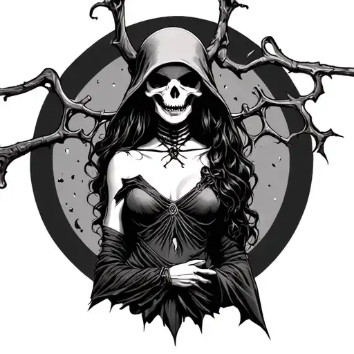 Girl Reaper Full Body