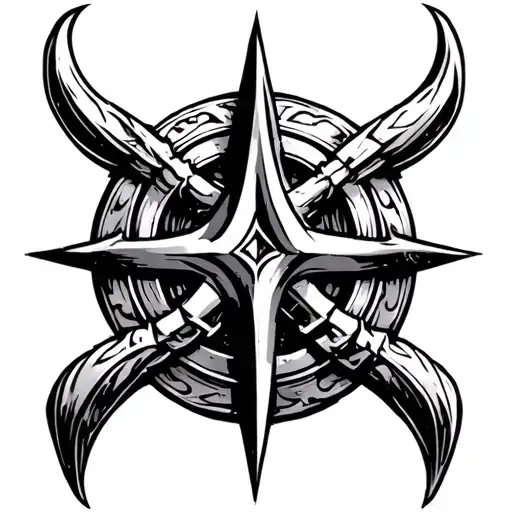 Northern Viking Rune Symbolizing Strength