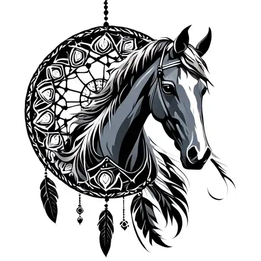 Tribal Horse Dream Catcher