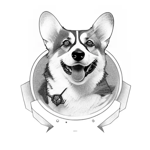 Corgi Head On A Dragon Body