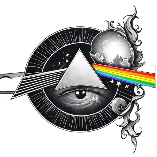 Pink Floyd Album Cover Tattoo Inspired