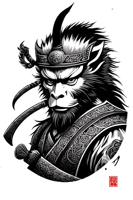 Sun Wukong Samurai Warrior