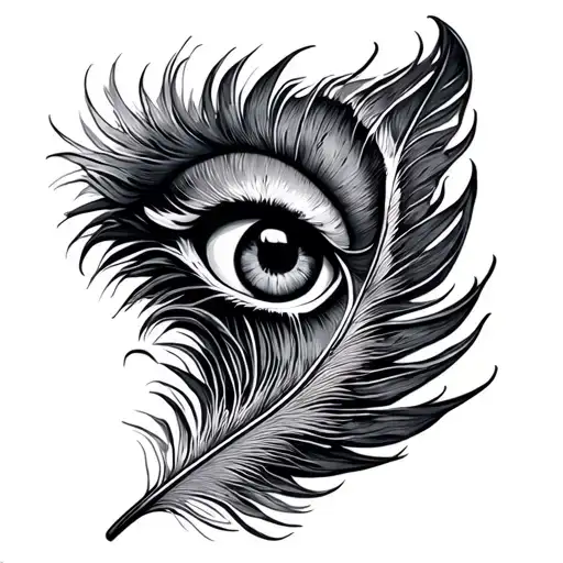 Pavone Feather With Eye