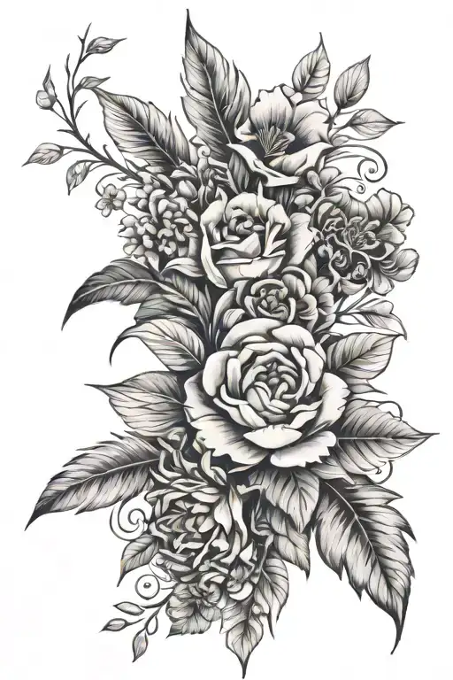 A Floral Arrangement Inspired By Different Countries' Native Flowers With Hidden It Symbols