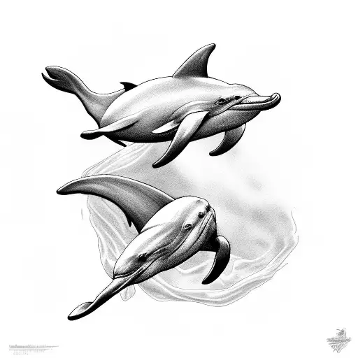 Donald Trump Riding A Dolphin