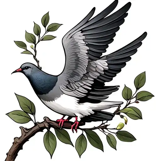 Olive Branch Dove Carrying