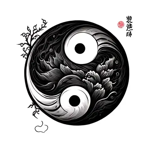 Appa Yin And Yang Best Friend Tattoo Design