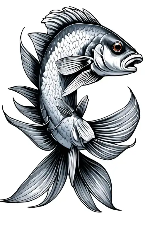 Australian Fresh Water Fish Swimming