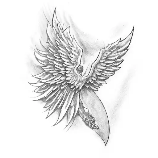 Angel Wing With Bible Verse