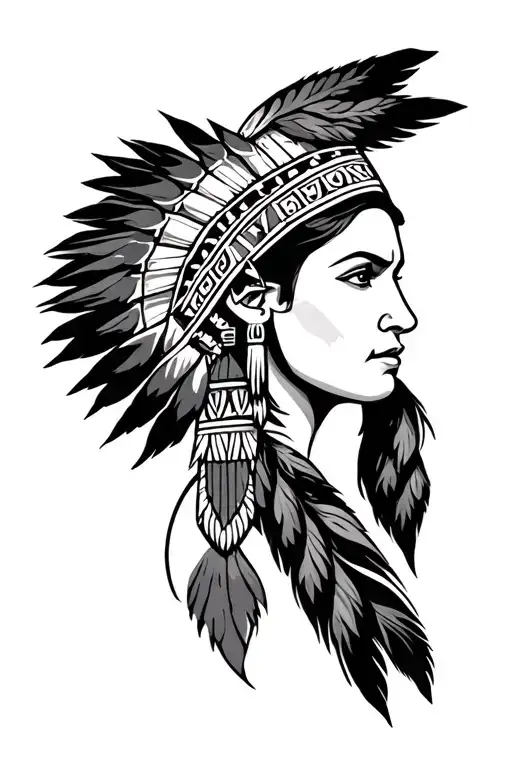 Aztec Woman In Alabama Crimson Tide