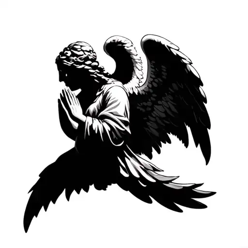 Praying Angel Side Profile