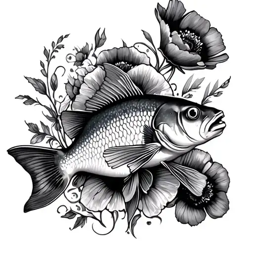 Fish And Poppies