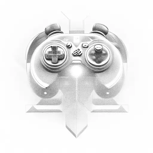 A Futuristic Video Game Controller Morphing Into A Sleek Sports Car