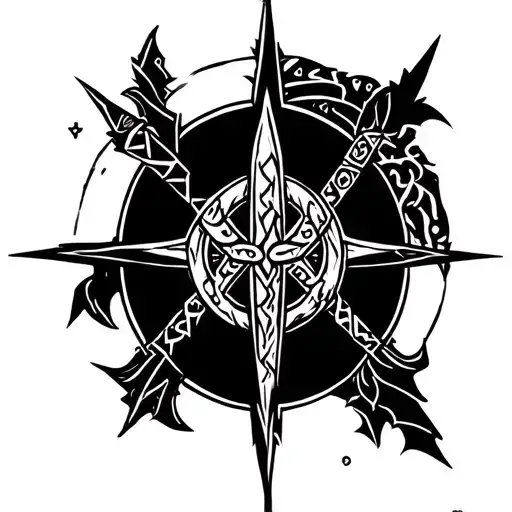 Norse Runes And Symbols Full Sleeve