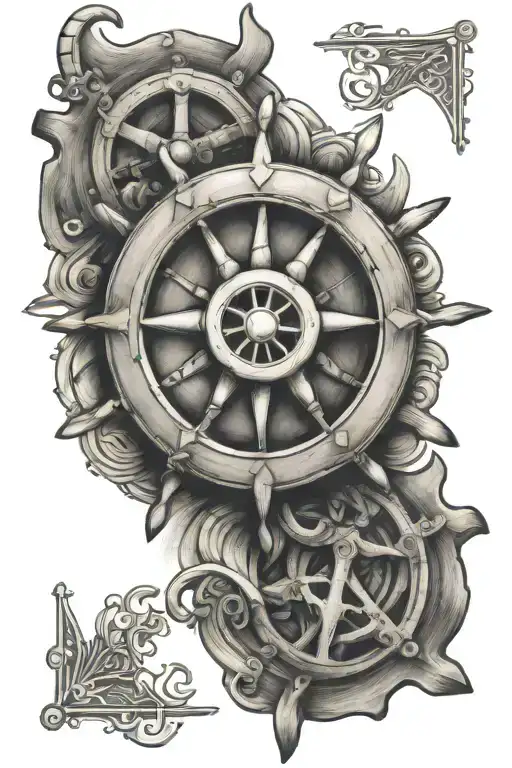 Ships Helm And Nautical