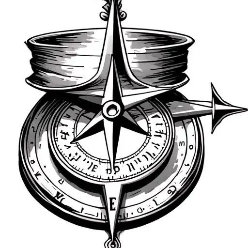 A Cute Compass Tattoo That Represents My Fiance Passing Away