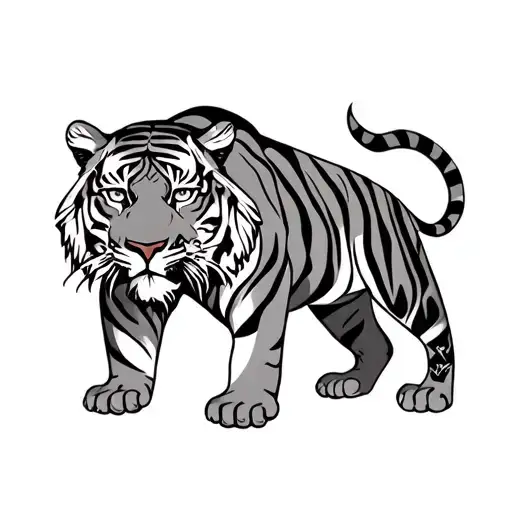 Libra Tiger With Scar