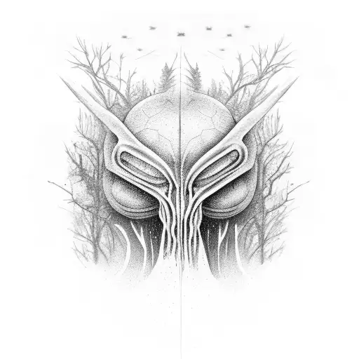 Alien With Trees
