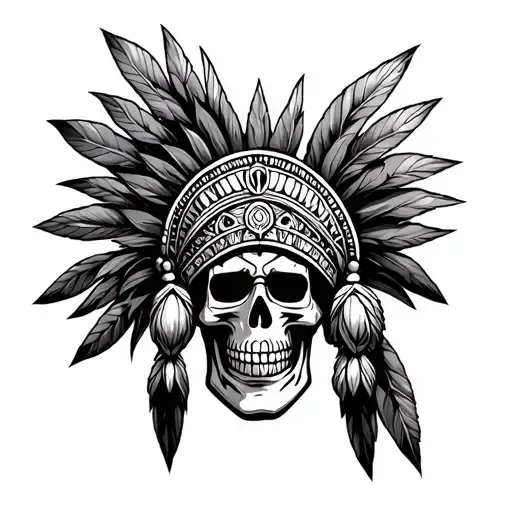 Indian Skull Head Dress