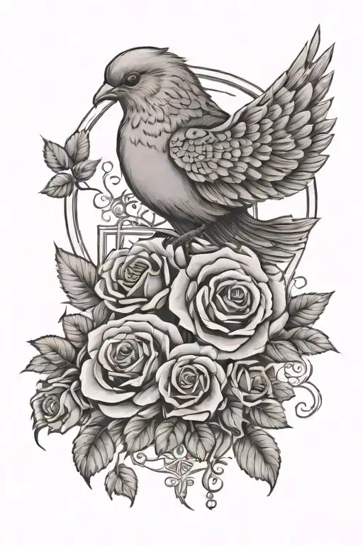 Rose Dove And Heaven Gates