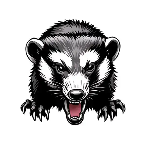 Honey Badger Shooting And M240 Black And White