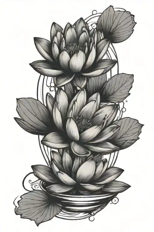 Waterlily With Hourglass