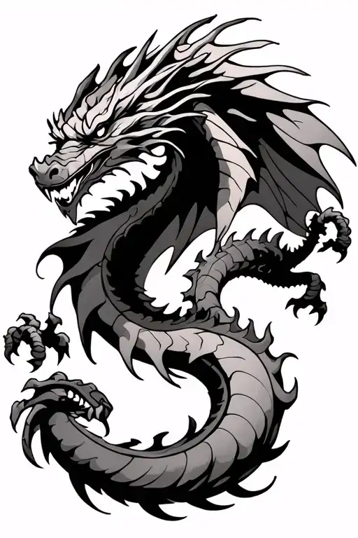 Dragon Flying Right Arm