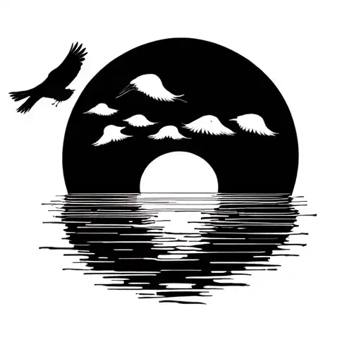 Sunrise With Three Little Birds