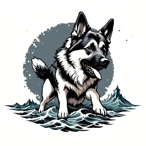 Moutain Mind Ocean German Sheperd Mauithai Fighting Phycology Spirituality Growth Balanced