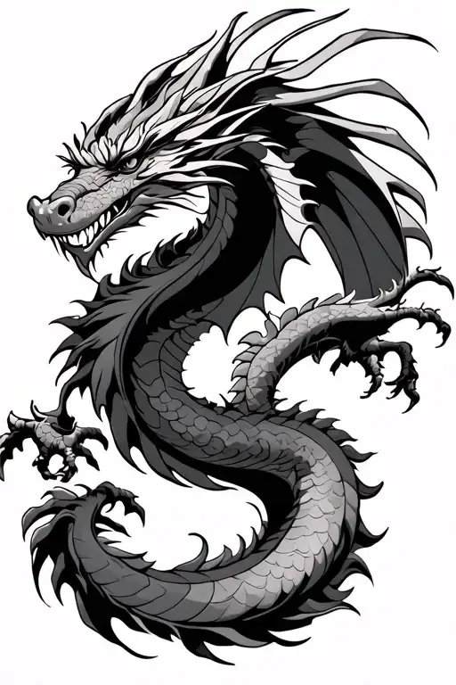 Dragon Flying Right Arm