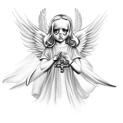 Angel With Rosary Beads