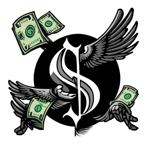Money Signs And Mean Angles Flying