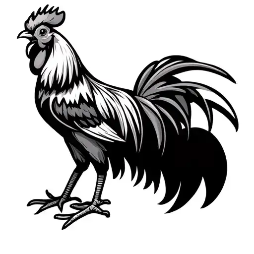 Rooster Similar To The One Used By The Kurri Roosters Soccer Club