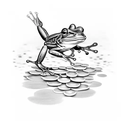 Frogs With Lily Pads