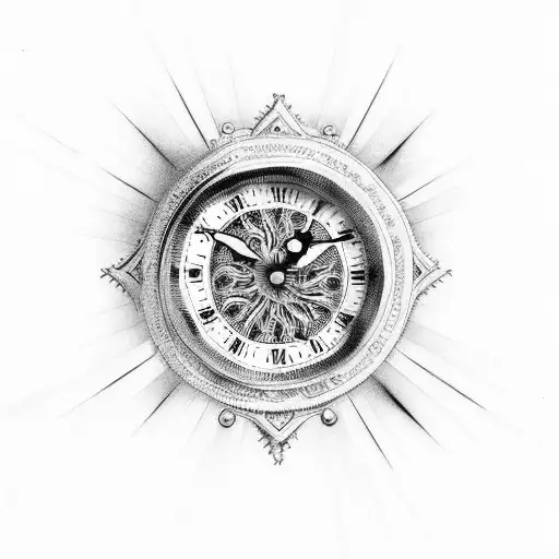 Rose Dove Rosary Clock Key Roman Numeral