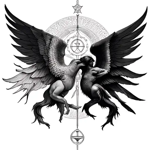 Gemini And Libra Zodiac Sign Intertwined