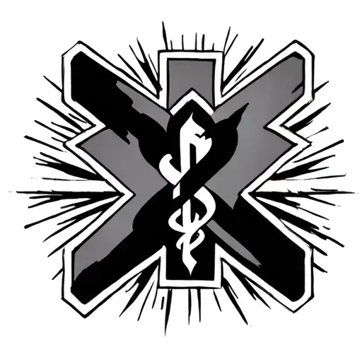 Star Of Life With Heart Beat