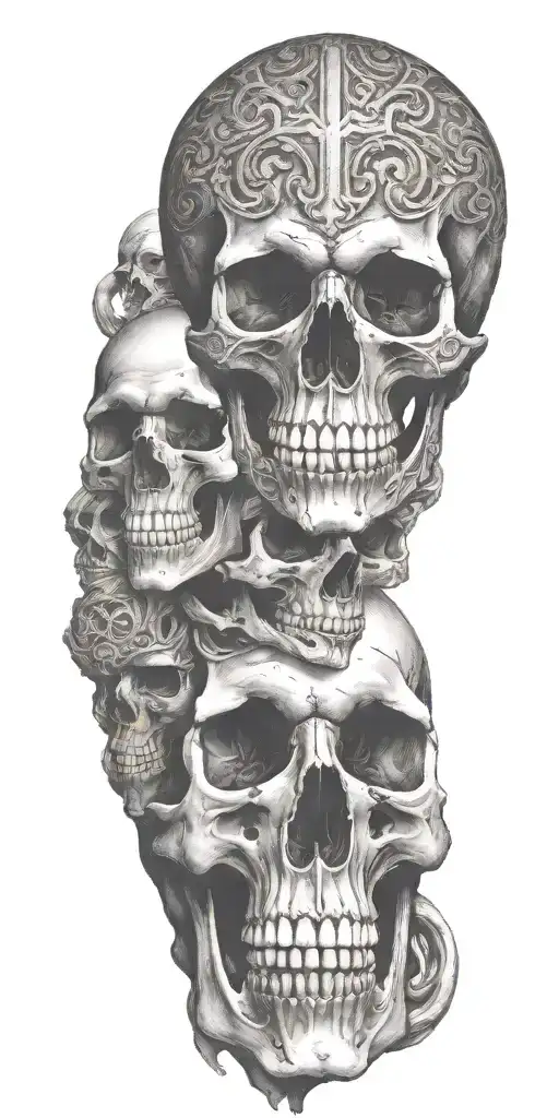 Skulls With No Markings