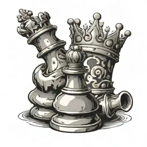 Chess Piece Witth The King Only