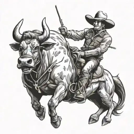 Cowboy - Bull - Country