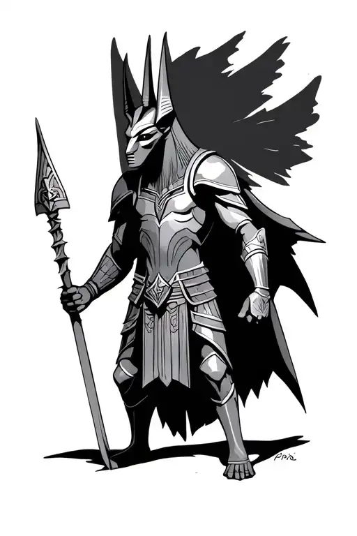 Anubis Armoured Warrior Standing