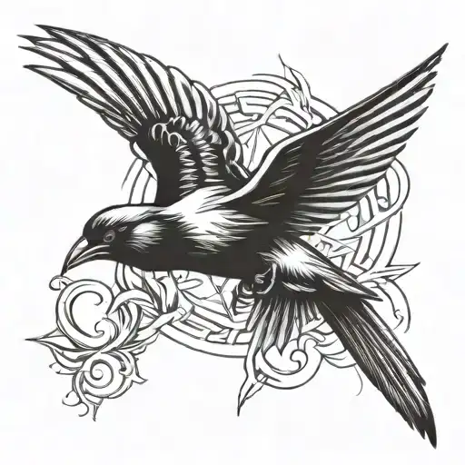 Swallow Flying Seen From Above