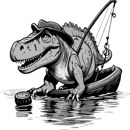 Dino Flintstones Fishing