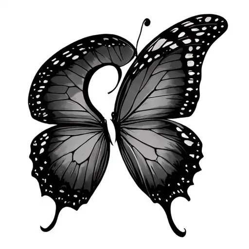 Domestic Violence Semicolon Butterfly