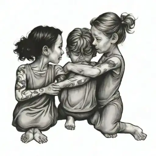 Two Sisters And A Brother Bond