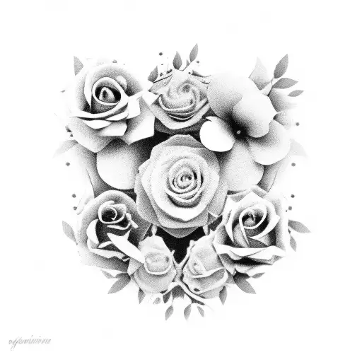 Medium Size Floral Female Chest Peice