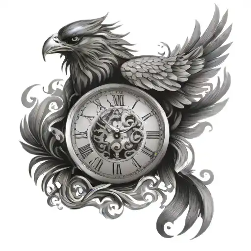 Clock And Phoenix