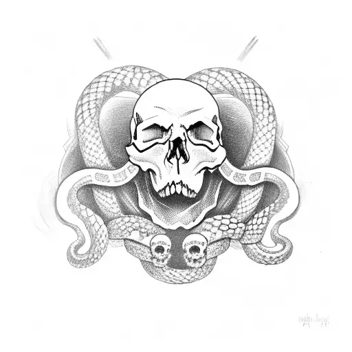 Skull And Snake